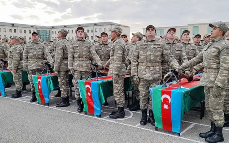 Azərbaycan Ordusunda andiçmə mərasimləri keçirildi