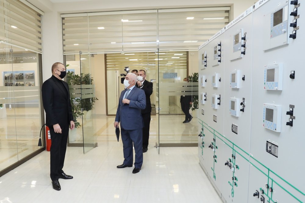 İlham Əliyev “Qobu” Enerji Qovşağının açılışında iştirak edib - FOTO