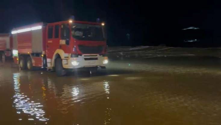 Bakı-Qazax avtomagistralında su basmış yerlərdə problem aradan qaldırılıb - FHN