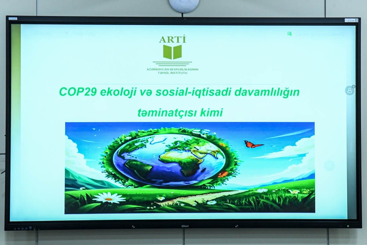 COP29 çərçivəsində ARTİ və BMU-nun birgə əməkdaşlığı ilə dəyirmi masa təşkil olunub- FOTOLAR