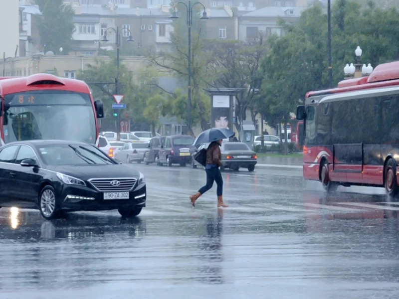 Bakıda leysan yağacaq - XƏBƏRDARLIQ