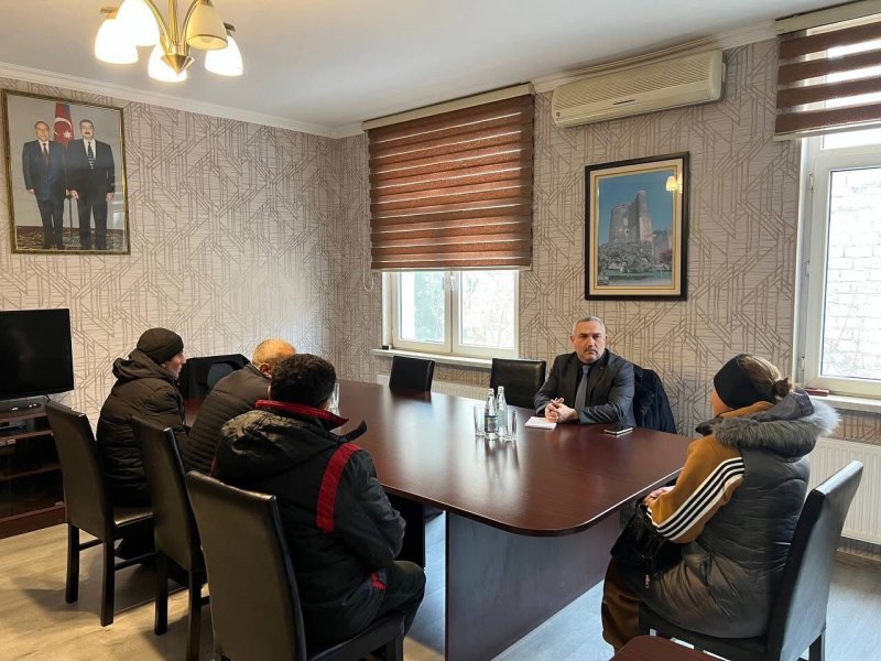 Milli Məclisin deputatı Azər Allahverənov Zabratda vətəndaşları qəbulu edib- FOTO