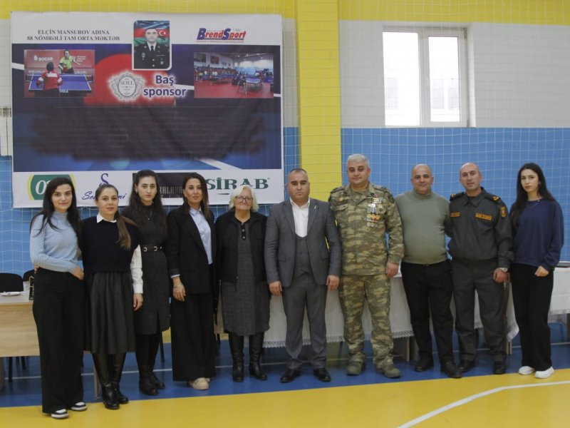 Şəhid kəşfiyyatçımızın yubileyinə həsr olunmuş stol-üstü tennis turniri keçirilib- FOTOLAR