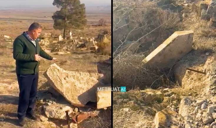 ​Qəbirləri qazıb, sümükləri aparıblar