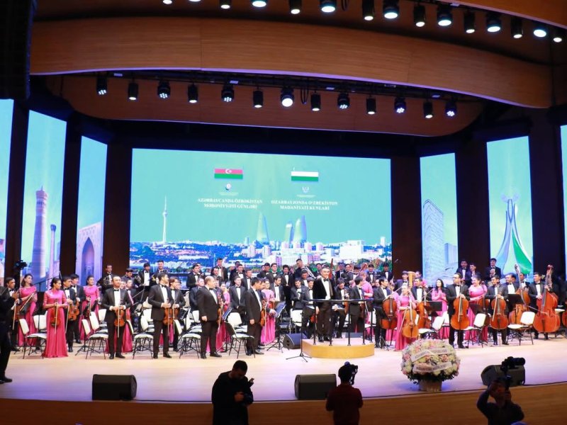Azərbaycanda Özbəkistan mədəniyyət günlərinin aşılış  mərasimi keçirildi-FOTOLAR