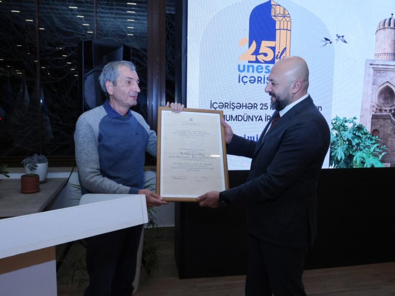 İçərişəhərin UNESCO-ya daxil edilməsinin 25 illiyi qeyd olundu - FOTO