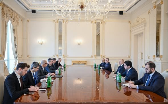 İlham Əliyev İsrail Dövlətinin xarici işlər nazirini qəbul edib
