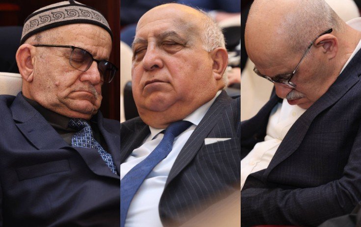 İclas o qədər "maraqlı" idi ki, hamını yuxu apardı - Fotolar