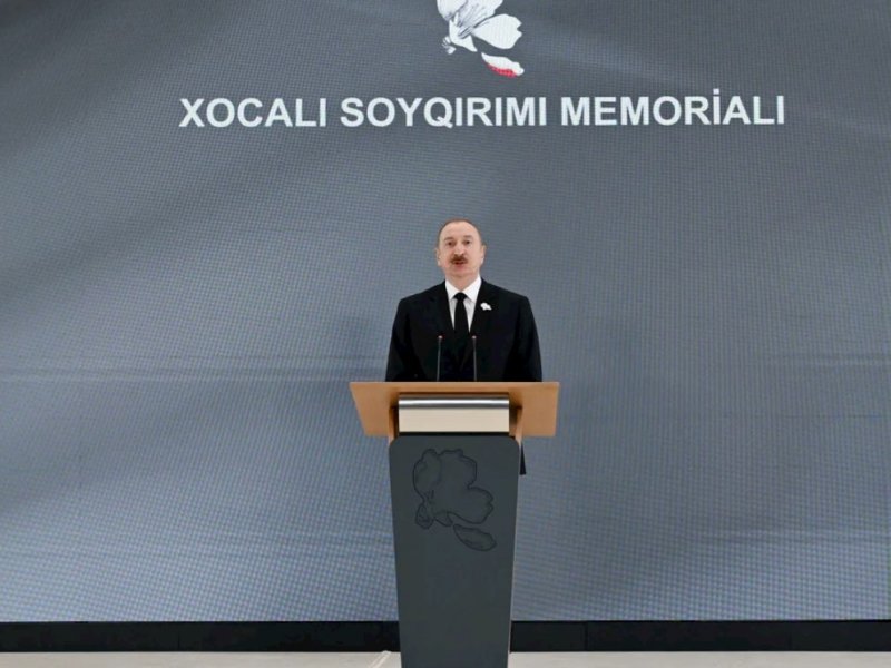 Prezidentin Xocalı Soyqırımı Memorialının açılış mərasimindəki çıxışı - TAM MƏTN