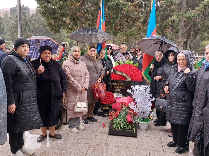 34 il sonra dəfn edilən şəhid xanımın 40 mərasimi oldu-FOTOLAR