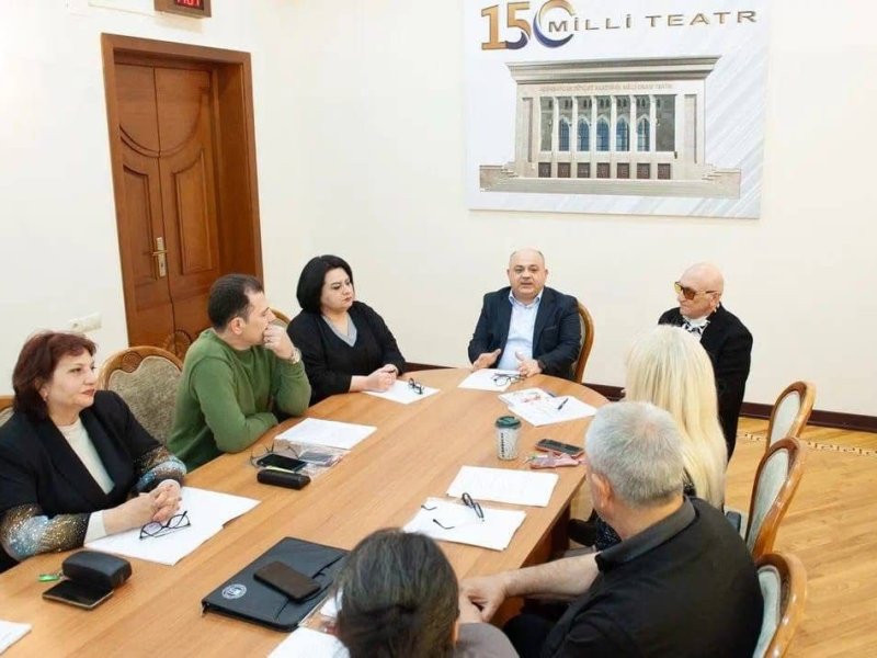 Akademik Milli Dram Teatrında “Atılmış qadın” əsəri əsasında eyniadlı tamaşanın məşqlərinə başlanılıb-FOTOLAR