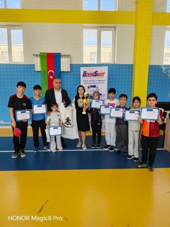Ulu Öndər Heydər Əliyevin anadan olmasının 103 illiyinə həsr olunmuş stolüstü tennis turniri keçirilib-FOTOLAR